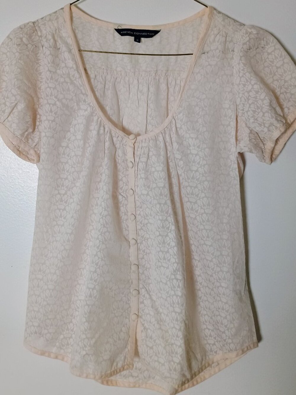French Connection Button-Front Blouse